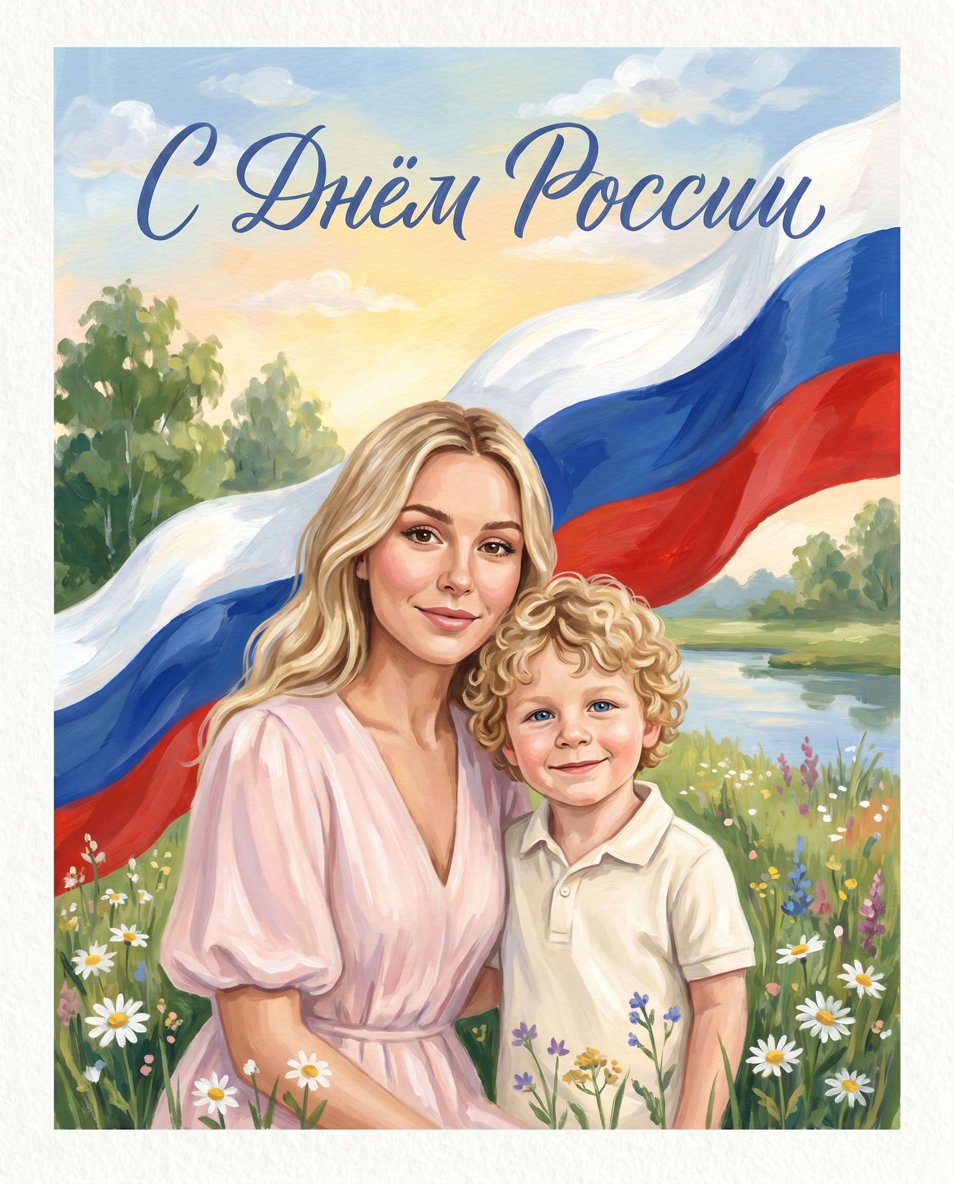 Открытка ко Дню России